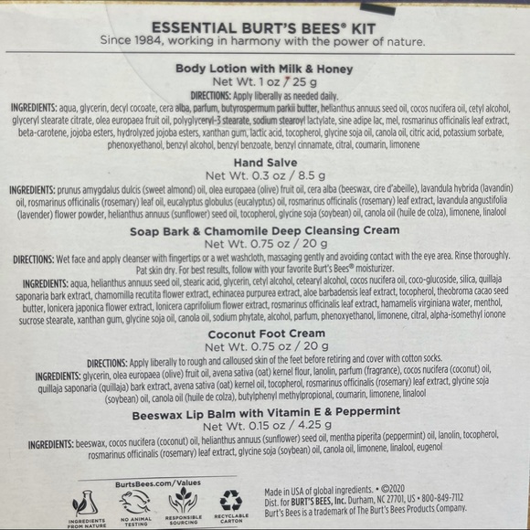 BURT'S BEES Essential Burts Bees Kit Gift - Picture 6 of 6